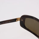 CHANEL Sunglasses Plastic Brown Gold CC Auth SW2589-11