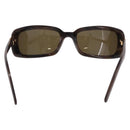 CHANEL Sunglasses Plastic Brown Gold CC Auth SW2589-3