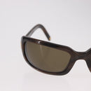 CHANEL Sunglasses Plastic Brown Gold CC Auth SW2589-4