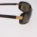 CHANEL Sunglasses Plastic Brown Gold CC Auth SW2589-7