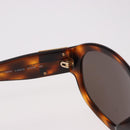 CHANEL COCO Mark Sunglasses Plastic Brown Gold CC Auth SW2591-11