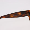 CHANEL COCO Mark Sunglasses Plastic Brown Gold CC Auth SW2591-12