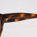 CHANEL COCO Mark Sunglasses Plastic Brown Gold CC Auth SW2591-13