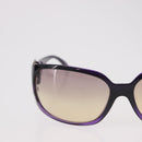 CHANEL COCO Mark Sunglasses Plastic Purple Silver CC Auth SW2593V-3