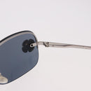 CHANEL Camelia Sunglasses Metal Light Blue Silver CC Auth SW2597V-11
