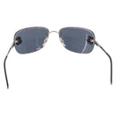 CHANEL Camelia Sunglasses Metal Light Blue Silver CC Auth SW2597V-3