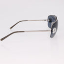 CHANEL Camelia Sunglasses Metal Light Blue Silver CC Auth SW2597V-8