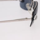 CHANEL Camelia Sunglasses Metal Light Blue Silver CC Auth SW2597V-9