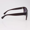 CHANEL COCO Mark Sunglasses Plastic Brown CC Auth SW2598-5