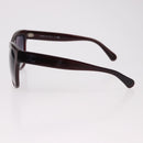 CHANEL COCO Mark Sunglasses Plastic Brown CC Auth SW2598-7