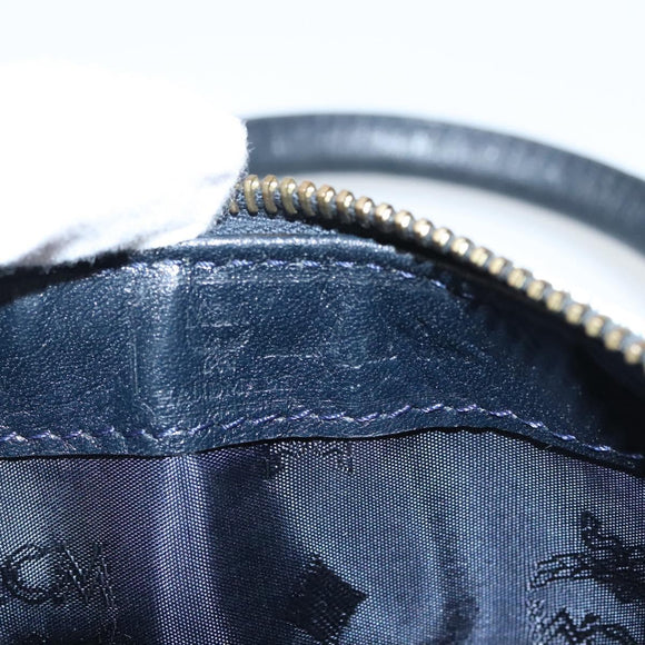 MCM Vicetos Logogram Hand Bag PVC Leather White Auth sw260