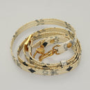 MCM Vicetos Logogram Hand Bag PVC Leather White Auth sw260-20