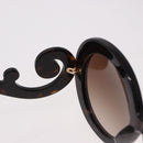 PRADA Baroque Sunglasses Plastic Brown Gold Auth SW2600V-10