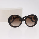 PRADA Baroque Sunglasses Plastic Brown Gold Auth SW2600V-12