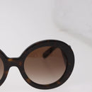 PRADA Baroque Sunglasses Plastic Brown Gold Auth SW2600V-4