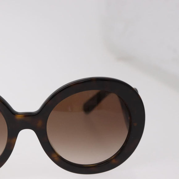 PRADA Baroque Sunglasses Plastic Brown Gold Auth SW2600V