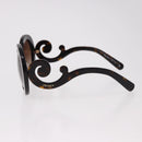 PRADA Baroque Sunglasses Plastic Brown Gold Auth SW2600V-7