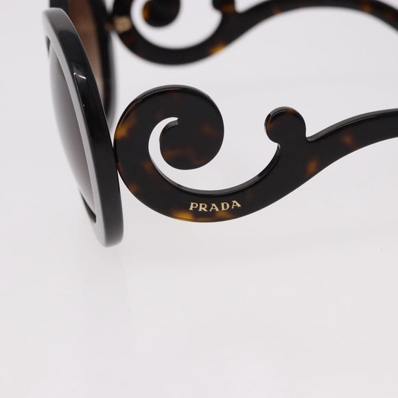 PRADA Baroque Sunglasses Plastic Brown Gold Auth SW2600V