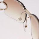 Christian Dior DIORLY Sunglasses Metal Brown Gold Auth SW2601V-8