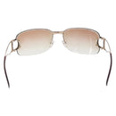 Christian Dior DIORLY Sunglasses Metal Brown Gold Auth SW2601V-2