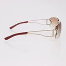 Christian Dior DIORLY Sunglasses Metal Brown Gold Auth SW2601V-5