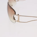 Christian Dior DIORLY Sunglasses Metal Brown Gold Auth SW2601V-14