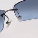 Salvatore Ferragamo Gancini Sunglasses Metal Light Blue Silver Auth SW2602V-15