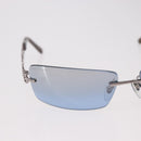 Salvatore Ferragamo Gancini Sunglasses Metal Light Blue Silver Auth SW2602V-3