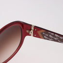 Salvatore Ferragamo Sunglasses Plastic Red Gold Auth SW2603-10