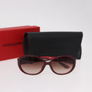 Salvatore Ferragamo Sunglasses Plastic Red Gold Auth SW2603-12