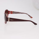 Salvatore Ferragamo Sunglasses Plastic Red Gold Auth SW2603-8