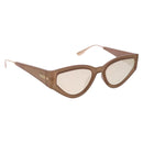 Christian Dior Cat Style Dior 1 Sunglasses Plastic Pink Gold Auth SW2605V-1