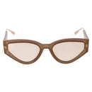 Christian Dior Cat Style Dior 1 Sunglasses Plastic Pink Gold Auth SW2605V-2