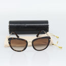 BVLGARI Sunglasses Metal Brown Gold Auth SW2607V-12