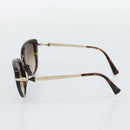 BVLGARI Sunglasses Metal Brown Gold Auth SW2607V-5