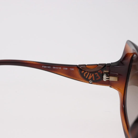 FENDI COLD INSERT Sunglasses Plastic Brown Auth SW2609