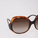 FENDI COLD INSERT Sunglasses Plastic Brown Auth SW2609-3