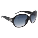 GUCCI Lovely Heart Sunglasses Plastic Black Silver Auth SW2613V-1