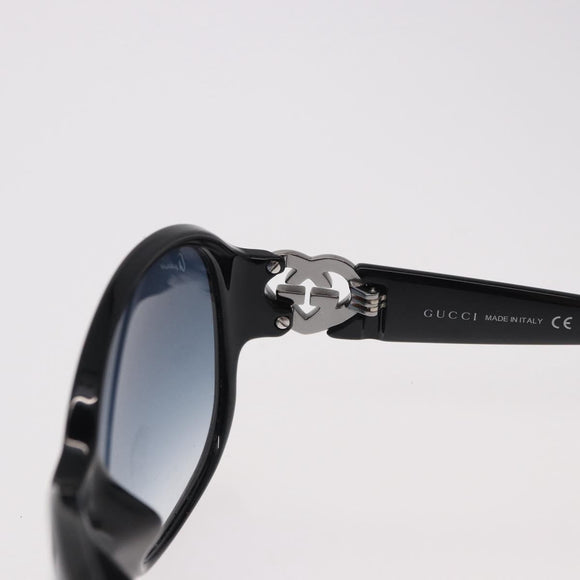 GUCCI Lovely Heart Sunglasses Plastic Black Silver Auth SW2613V