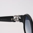 GUCCI Lovely Heart Sunglasses Plastic Black Silver Auth SW2613V-9