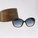 GUCCI Lovely Heart Sunglasses Plastic Black Silver Auth SW2613V-12