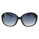 GUCCI Lovely Heart Sunglasses Plastic Black Silver Auth SW2613V-13