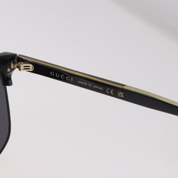 GUCCI Sunglasses Plastic Black Gold GG0382S Auth SW2614V