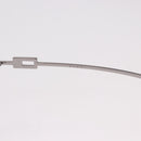 GUCCI Rimless Sunglasses Metal Silver Light Blue Auth SW2615V-13