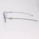 GUCCI Rimless Sunglasses Metal Silver Light Blue Auth SW2615V-8