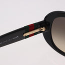 GUCCI Interlocking G Sunglasses Plastic Black Gold Auth SW2618V-9