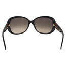 GUCCI Interlocking G Sunglasses Plastic Black Gold Auth SW2618V-2