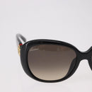 GUCCI Interlocking G Sunglasses Plastic Black Gold Auth SW2618V-3