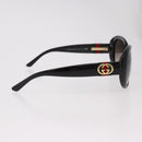 GUCCI Interlocking G Sunglasses Plastic Black Gold Auth SW2618V-5