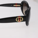 GUCCI Interlocking G Sunglasses Plastic Black Gold Auth SW2618V-6